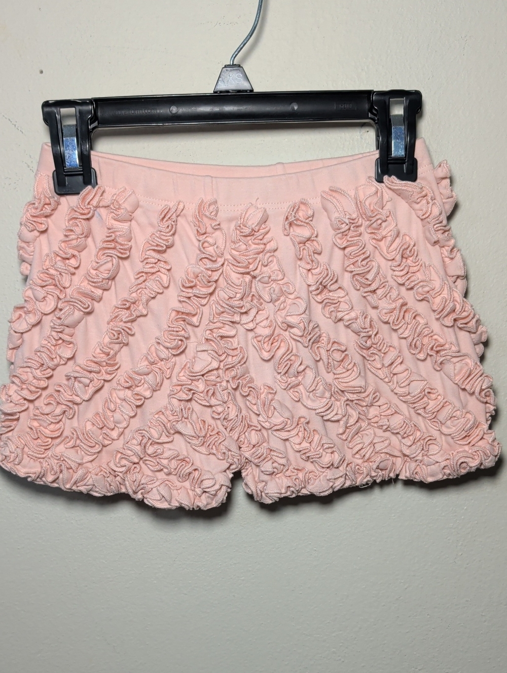 Lemon Loves Live Pink Ruffle Shorts Cotton Spandex Balletcore GIrls Size 7